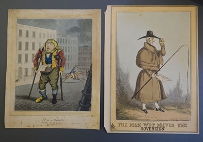 Lot 142 - Deighton (R.). Eight caricatures, circa 1810