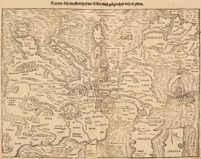 Lot 389 - Europe. Munster (Sebastian), Europa das ein drittheil der erden..., Basel circa 1578