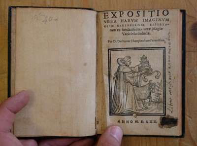 Lot 92 - Paracelsus (Theophrastus Bombastus). Expositio vera harum..., 1570