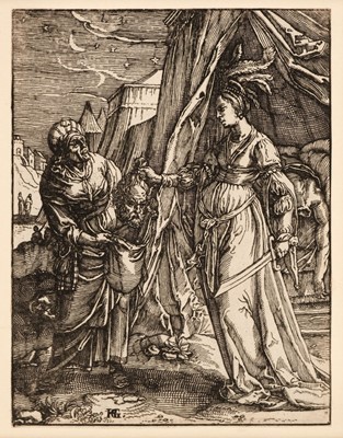 Lot 52 - Sichem (Christoffel van, I) Judith with the Head of Holophernes, woodcut