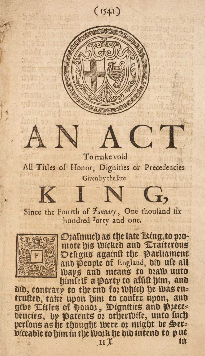 Lot 266 - English Commonwealth & Restoration. 1651