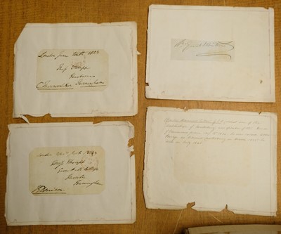 Lot 214 - Military & Politics. An group of military & political autographs & documents, 19th & 20th century