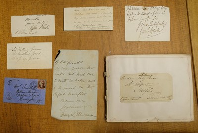 Lot 214 - Military & Politics. An group of military & political autographs & documents, 19th & 20th century