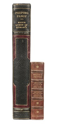 Lot 564 - Attwell (Mabel Lucie). Peeping Pansy, by Marie Queen of Rumania, [1919], bound by Mudie, & 1 other