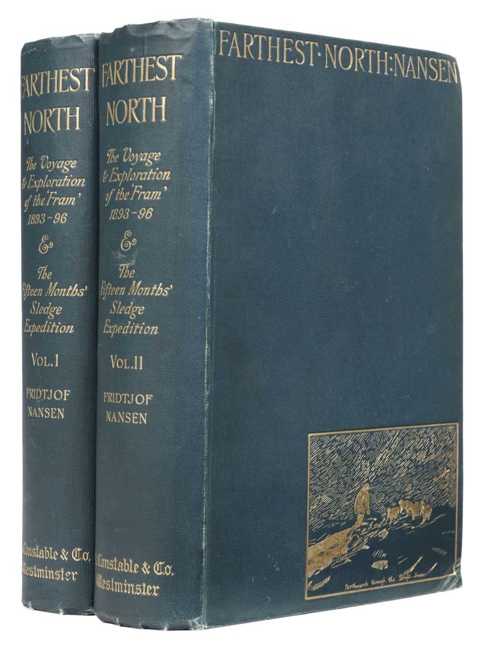 Lot 19 - Nansen (Fridtjof). Farthest North, 2 volumes, 1st edition, 1897