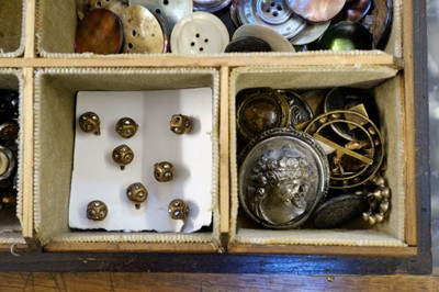 Lot 358 - Buttons. A collection of buttons and other fastenings, 18th-20th century