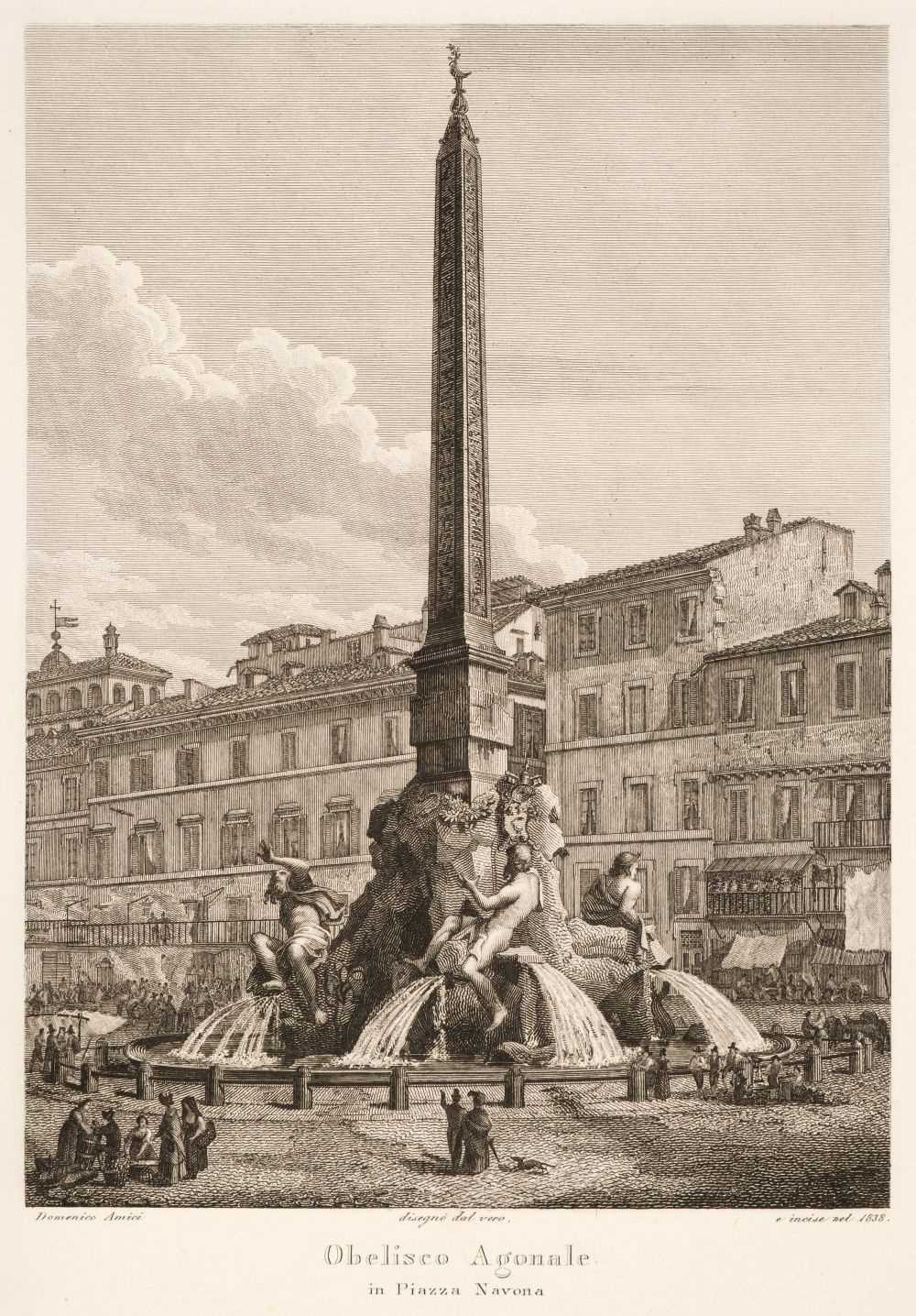 Lot 1 - Italy. Amici (Domenico). Vedute di Roma, 3 works in one, Roma: Giovanni Raffaelli, 1835-47