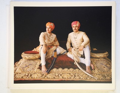 Lot 532 - Indian Rulers. A group of 60 colour photographs of Indian Maharajas, family members, ... , c. 1980