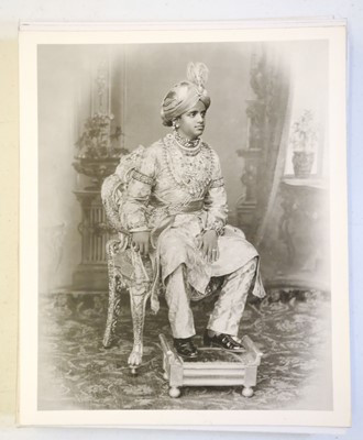 Lot 532 - Indian Rulers. A group of 60 colour photographs of Indian Maharajas, family members, ... , c. 1980