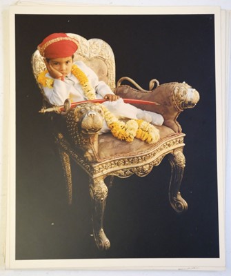 Lot 532 - Indian Rulers. A group of 60 colour photographs of Indian Maharajas, family members, ... , c. 1980