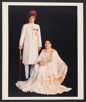 Lot 532 - Indian Rulers. A group of 60 colour photographs of Indian Maharajas, family members, ... , c. 1980