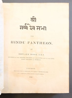 Lot 17 - Moor (Edward). The Hindu Pantheon, 1810