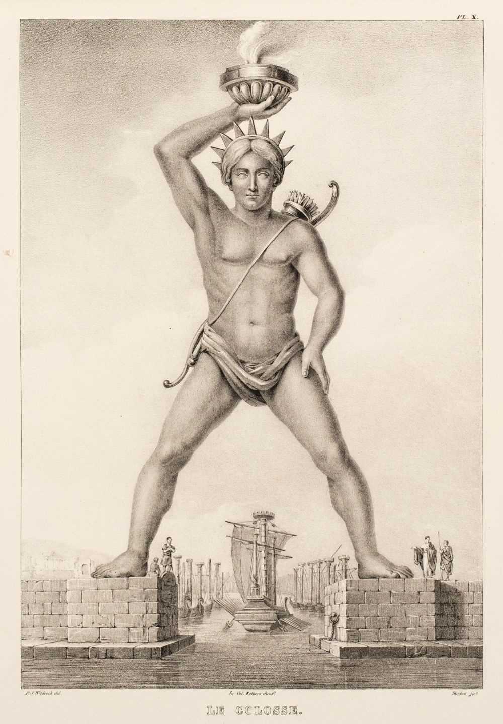Lot 30 - Rottiers (Bernard Eugene Antoine). Monumens de Rhodes, 1828