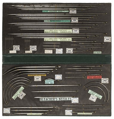 Lot 401 - Needle sample boards. Bleacher's Needles & W. Bartleet & Sons, mid-late 19th century