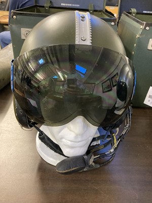 Lot 65 - Flying Helmet. An RAF bone dome flying helmet