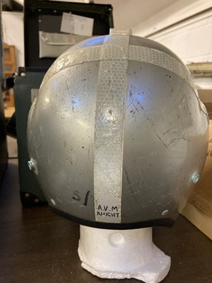 Lot 66 - Flying Helmet. An RAF bone dome flying helmet