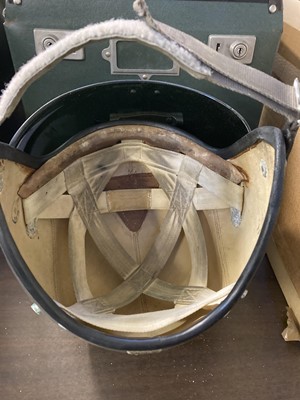 Lot 66 - Flying Helmet. An RAF bone dome flying helmet