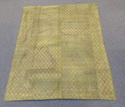 Lot 375 - Curtains. A collection of 18th and 19th century damask curtains and fabric