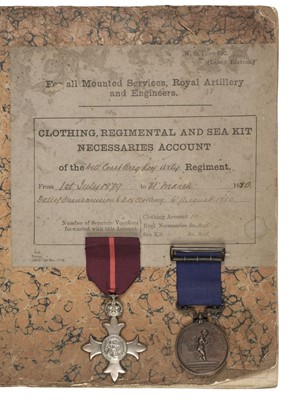 Lot 256 - MBE and Royal Humane Society. Gunner Richard Shannon, 1902