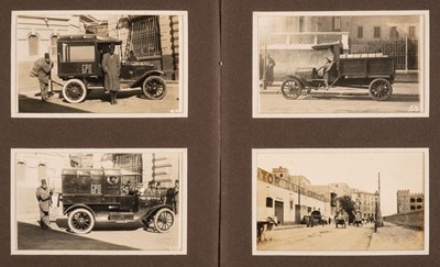 Lot 515 - Egypt. A photograph album of Egyptian government vehicles, c. 1920s