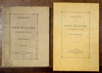 Lot 160 - Fitzgerald, Edward, translator. Rubaiyat of Omar Khayyam, 2nd edition, Bernard Quaritch, 1868