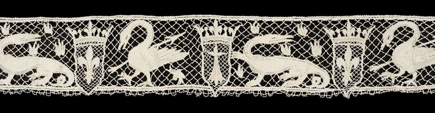 Lot 394 - Lace. A collection of handmade early lace, late 16th-18th century