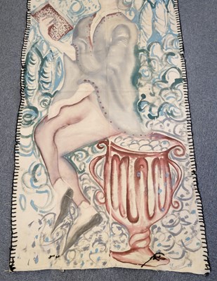 Lot 416 - Theatre. A painted theatre backdrop, French, early 20th century
