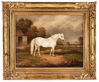 Lot 103 - Turner (William Eddowes,1820-1885). 'Beauty: Portrait of a Dapple Grey', oil on canvas