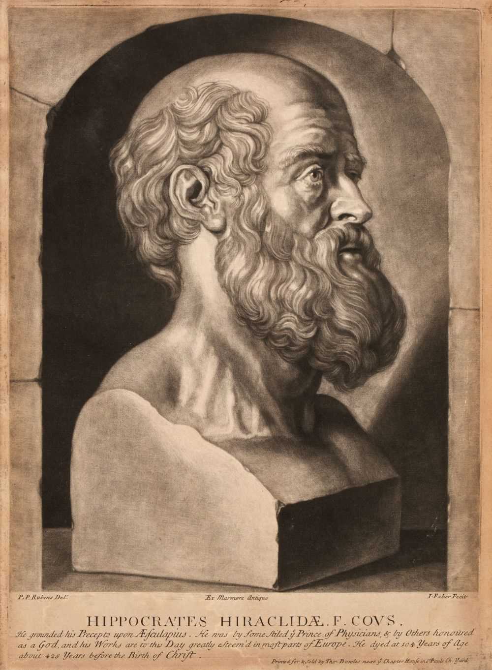 Lot 41 - Faber (John, 1684-1756). Hippocrates Hiraclideae, circa 1720-25