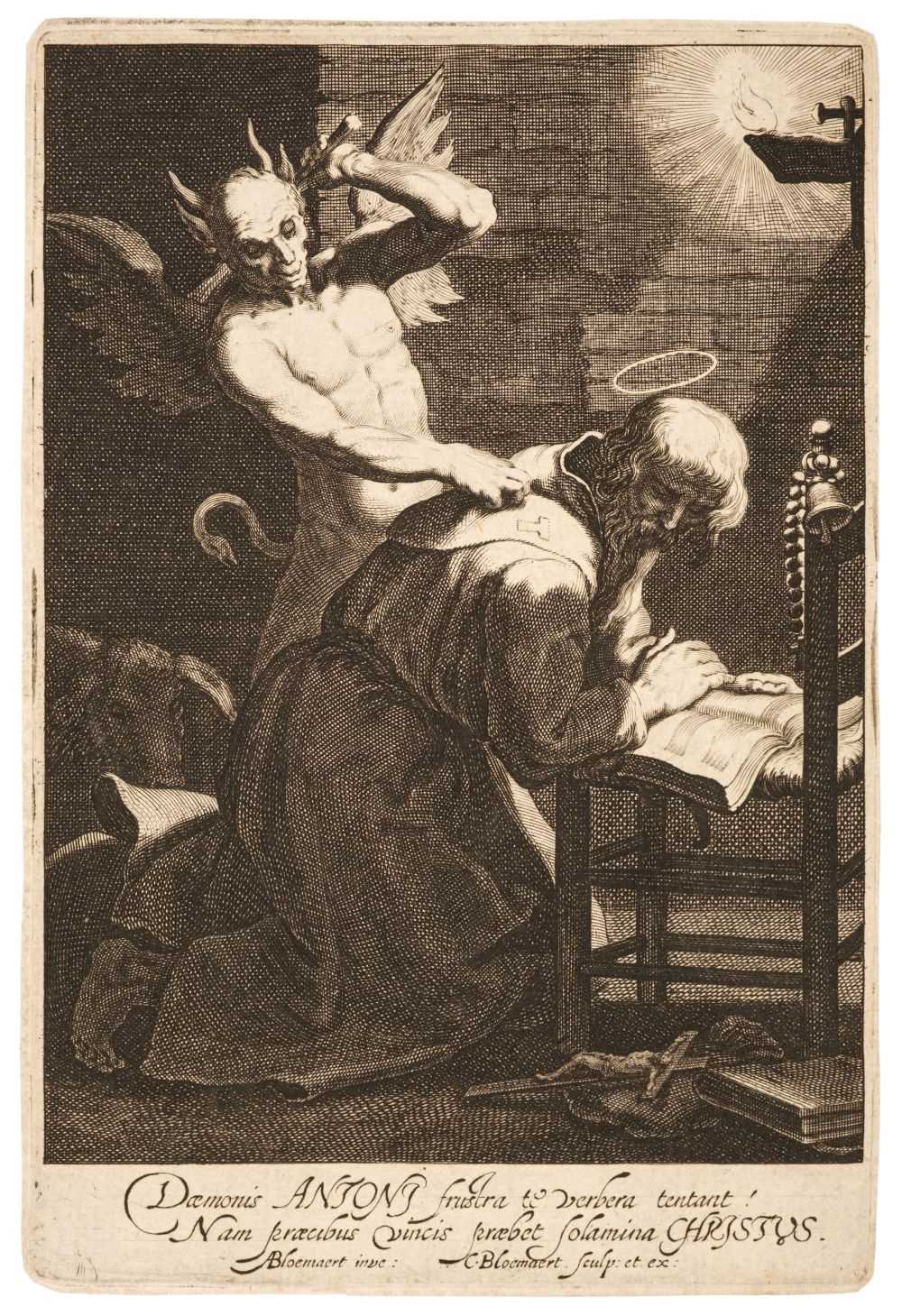 Lot 35 - Bloemaert (Cornelis, circa 1603-1692). The Temptation of St. Anthony