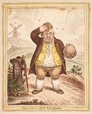 Lot 196 - Gillray (James). Dreadful Hot Weather, H. Humphrey, 1808