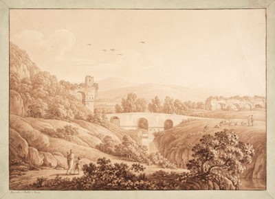 Lot 49 - Nahl (Johann August, 1752-1825). Acquedotti di Claudio a Tivoli