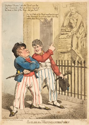 Lot 179 - Williams (Charles). Sailors in Westminster Abbey, S W Fores, Aug. 27th 1804