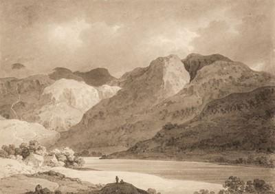 Lot 129 - Underwood (Thomas Richard, 1772-1835). Landscape in North Wales