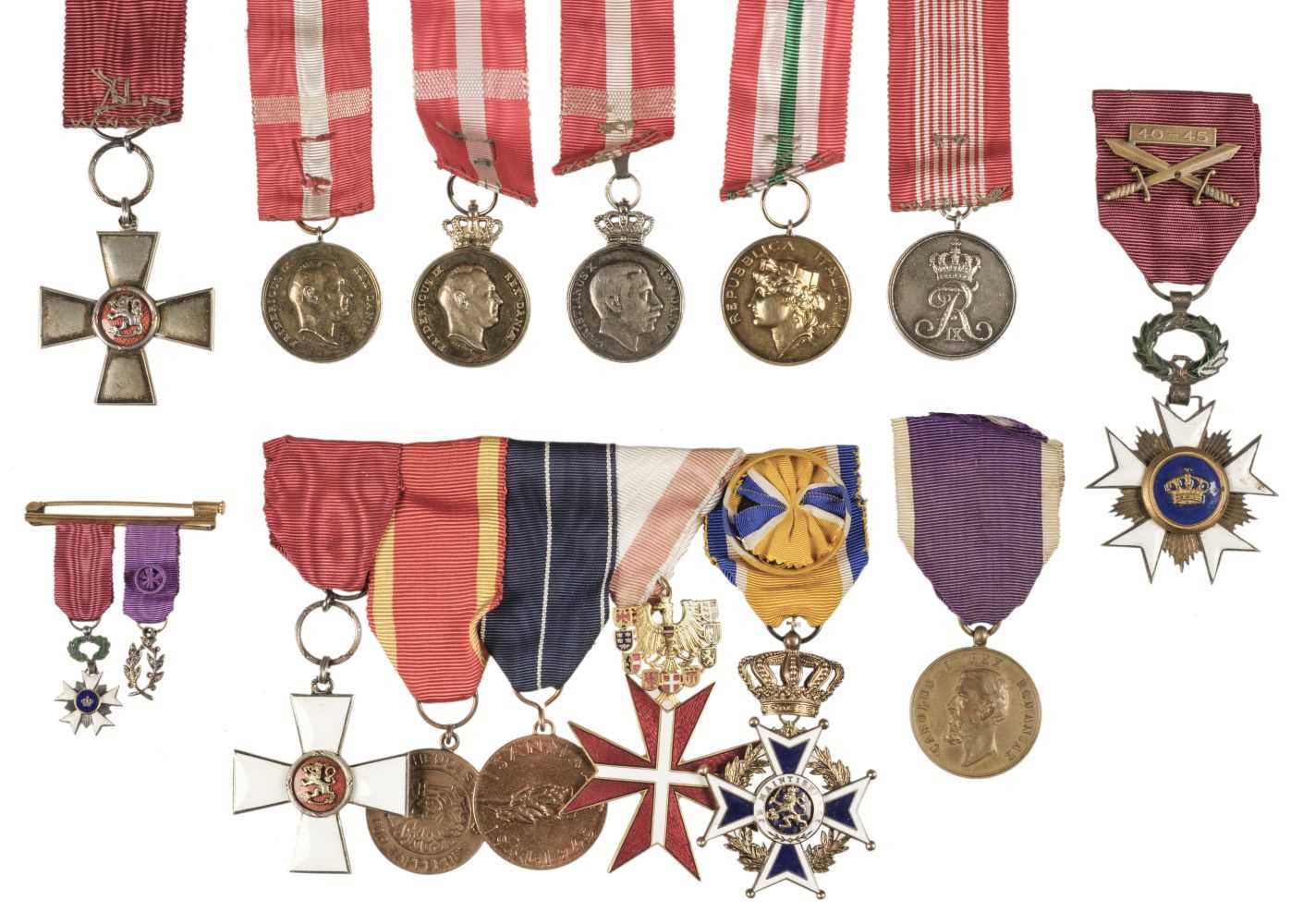 Lot 246 - Foreign Medals. A collection of foreign medals