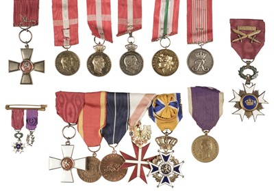 Lot 246 - Foreign Medals. A collection of foreign medals