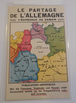 Lot 126 - Political postcards. A collection of political 'map postcards', early-mid 20th century