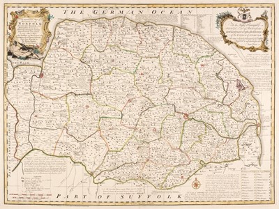 Lot 124 - Norfolk. Bowen (Emanuel), An Accurate Map of the County of Norfolk..., J. Tinney, 1753
