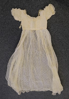 Lot 391 - Infant's clothing. A set of Victorian christening clothes worn by Lady Rodney's children