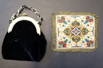 Lot 357 - Bags. A collection of evening bags and purses, early 19th-early 20th century