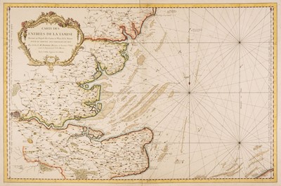 Lot 134 - Thames Estuary. Bellin (Jacques Nicolas), Carte des Entrees de la Tamise..., 1759