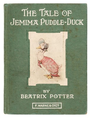 Lot 589 - Potter (Beatrix). Jemima Puddle-Duck, circa 1912, inscribed by Annie Maria Harris nee Armitt