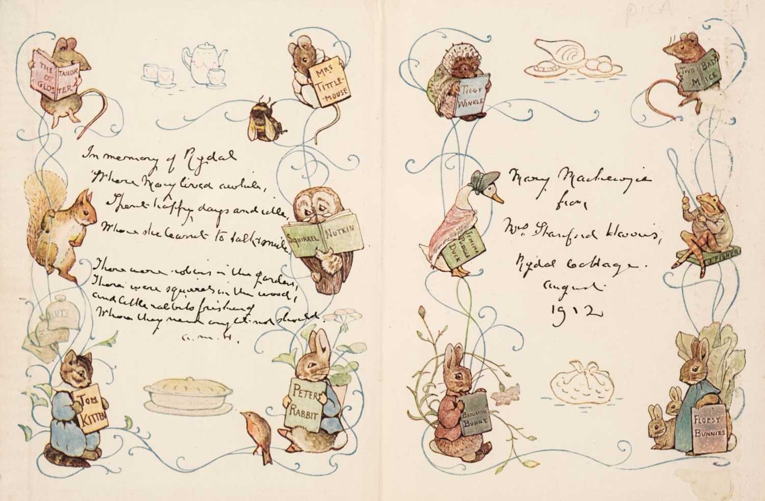Lot 561 - Potter (Beatrix). Jemima Puddle-Duck, circa 1912, inscribed by Annie Maria Harris nee Armitt