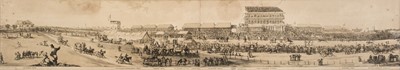Lot 164 - Race Courses. Alken (H.). Two Panoramas of Epsom and Aintree Racecourse, circa 1860