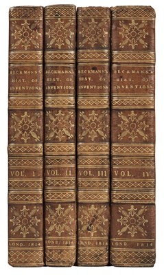 Lot 254 - Beckman (John). A History of Inventions and Discoveries, 4 volumes, 2nd edition, 1814