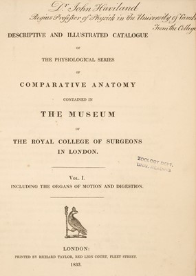 Lot 265 - Owen (Richard). Descriptive and Illustrative Catalogue... , 5 volumes, 1st edition, 1833-1840