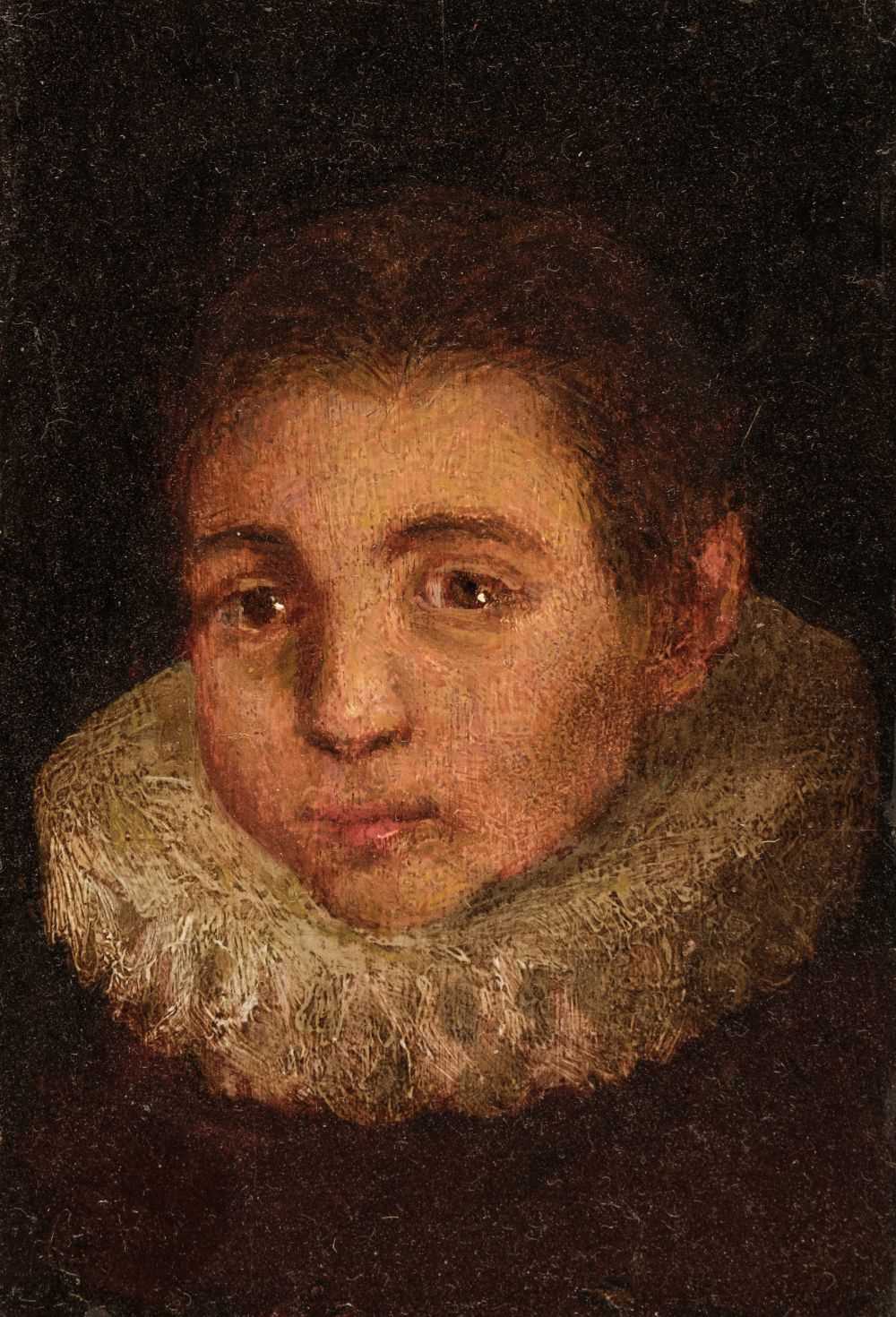 Lot 2 - Zuccaro (Federico, circa 1543-1609). Head of a Boy with a Rough, circa 1600