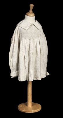 Lot 392 - Infant's clothing. An early child's smock, English, circa 1850, and other children's clothes