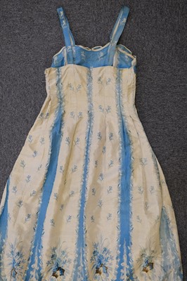 Lot 377 - Dress. A brocade gown of circa 1770s Spitalfields silk, with later alterations