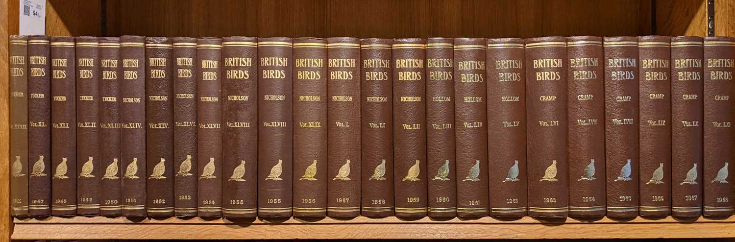 Lot 94 - British Birds. 47 volumes, volumes 39-85 (1946-1992), London: H. F. G. Witherby Ltd